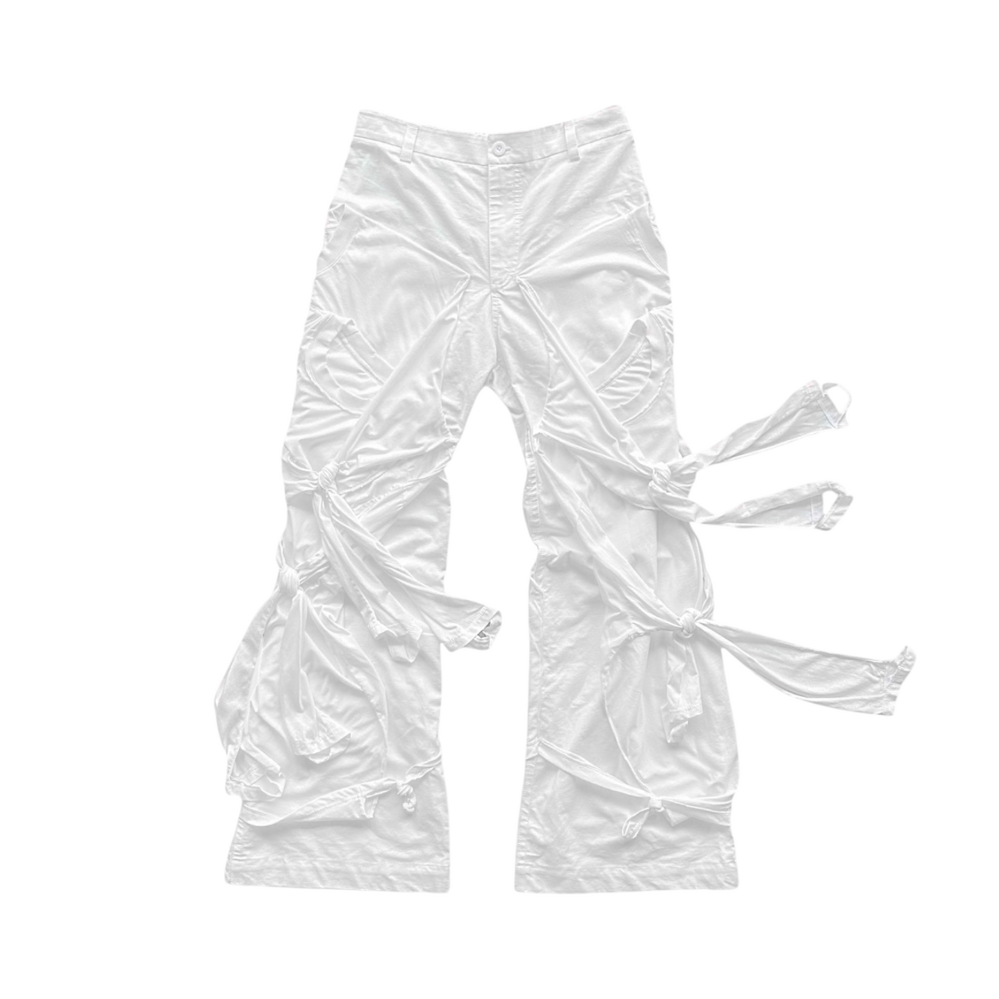 001+ tethered pant in true white