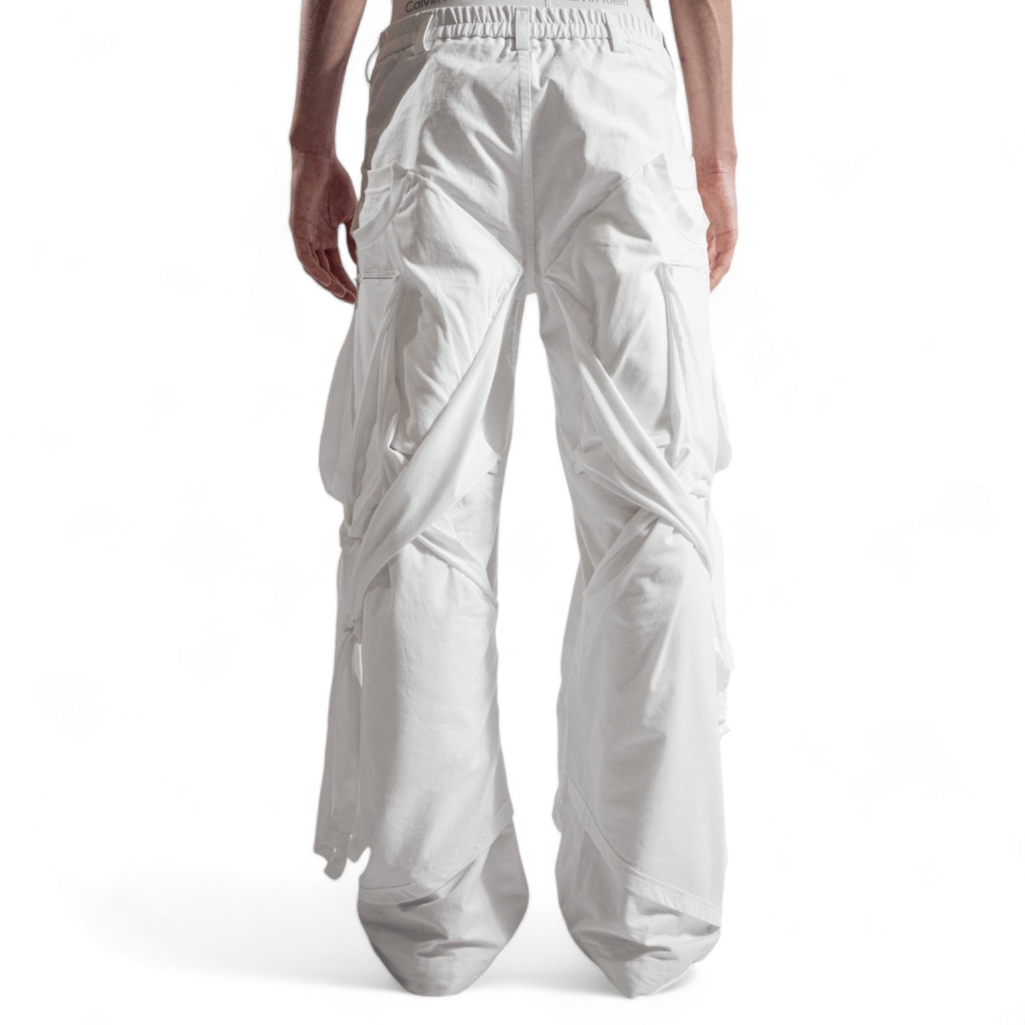 001+ tethered pant in true white