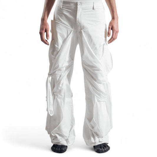 001+ tethered pant in true white